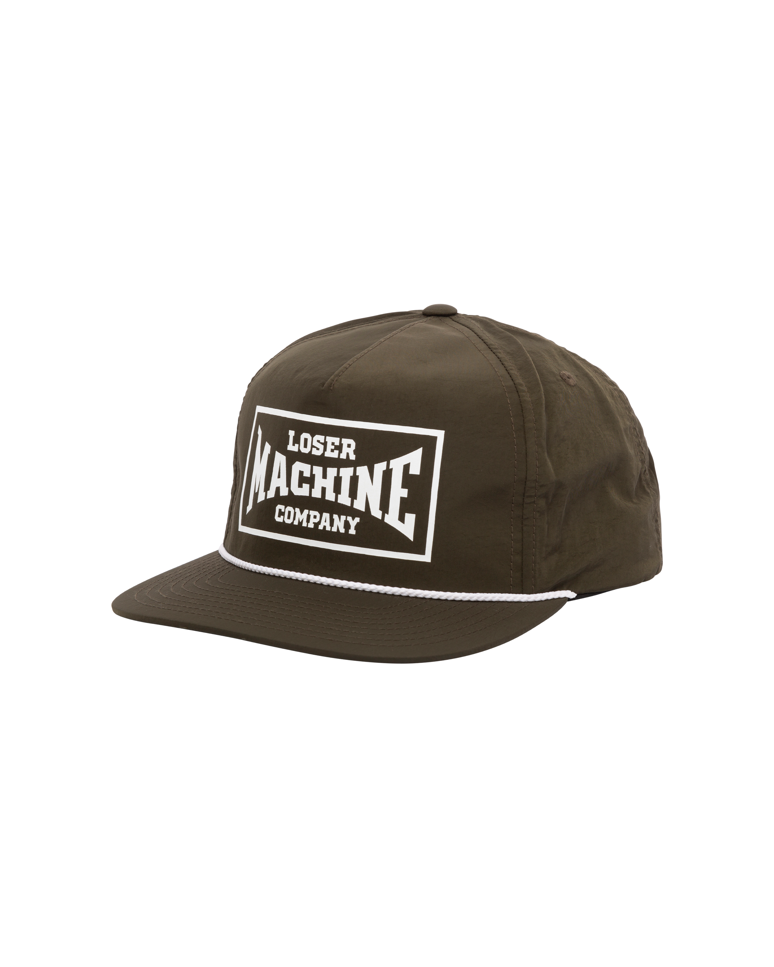loser machine too hard hat olive
