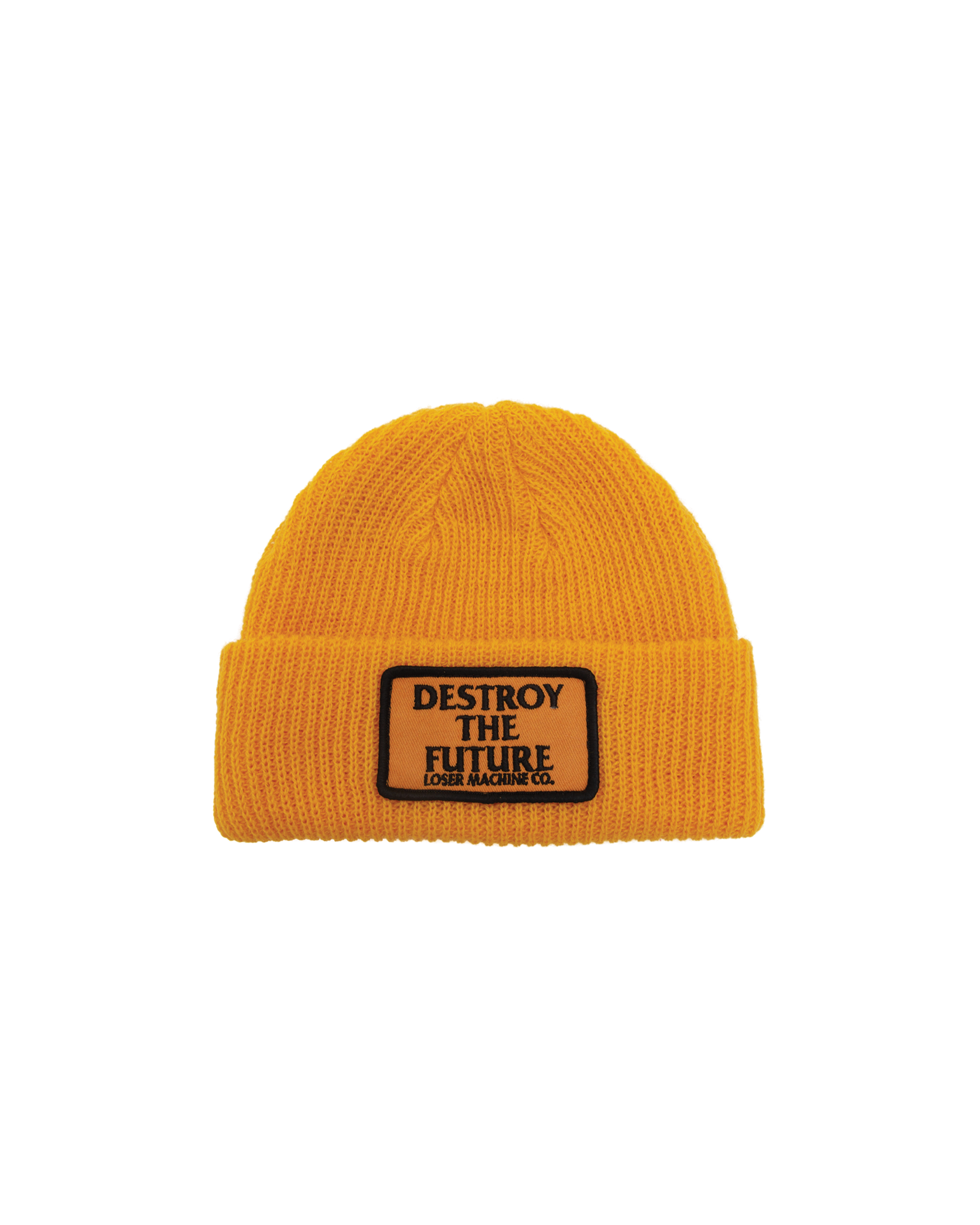 loser machine token beanie gold