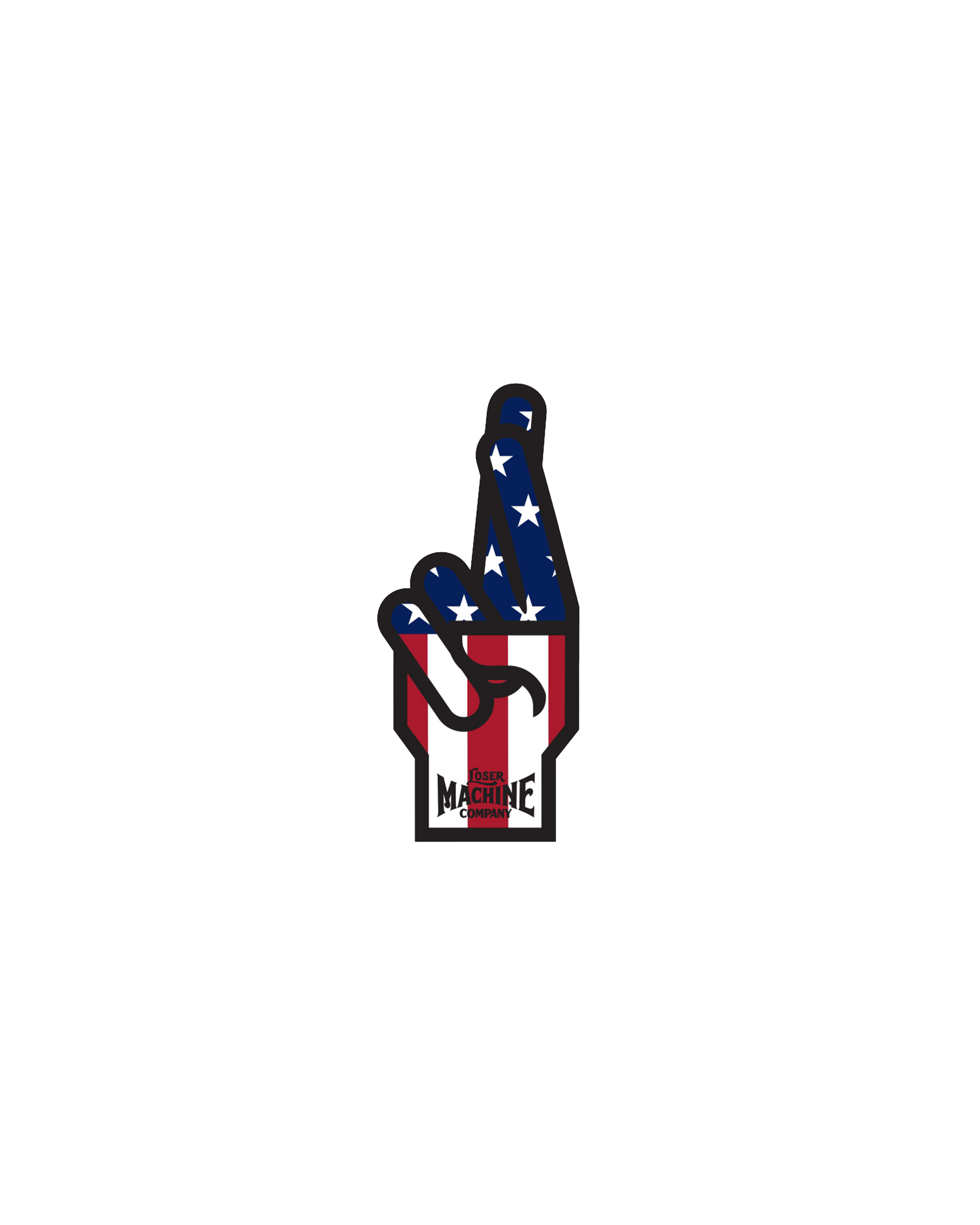 loser machine new og usa sticker pak sticker assorted