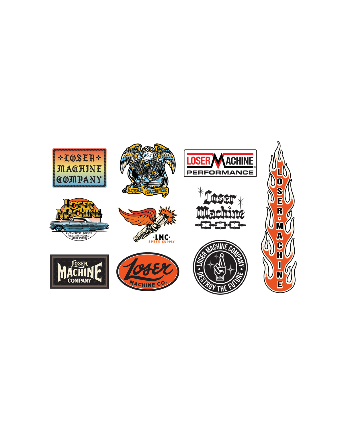 loser machine loser mc stickers xi sticker assorted