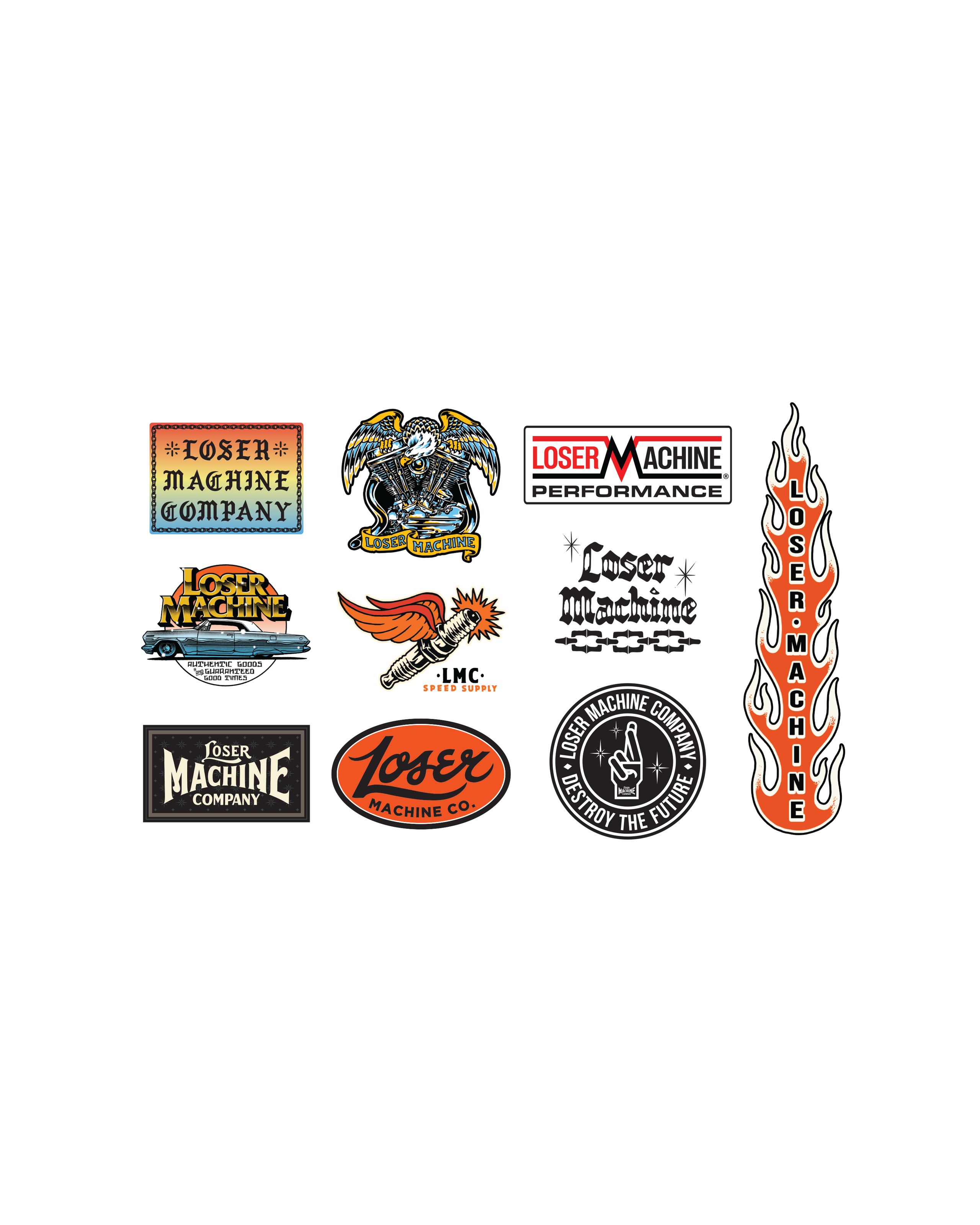 loser machine loser mc stickers xi sticker assorted