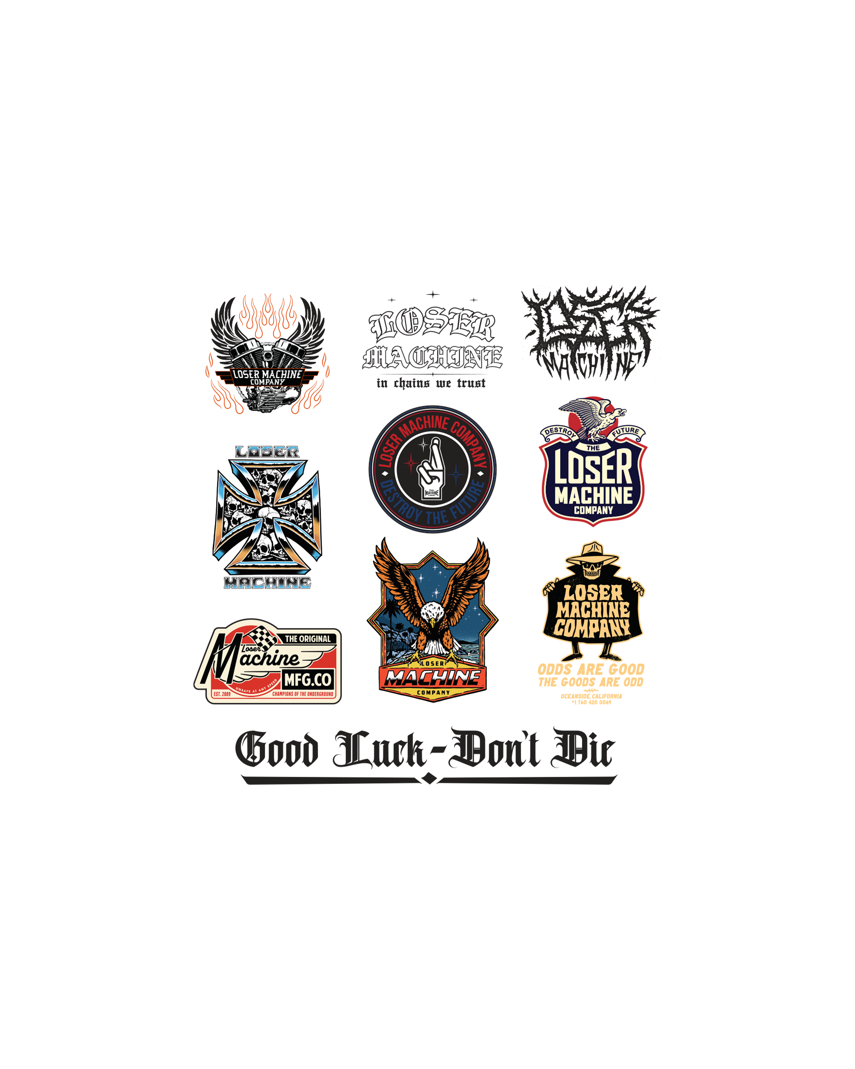 LOSER MC STICKERS XII STICKER – Loser Machine Company