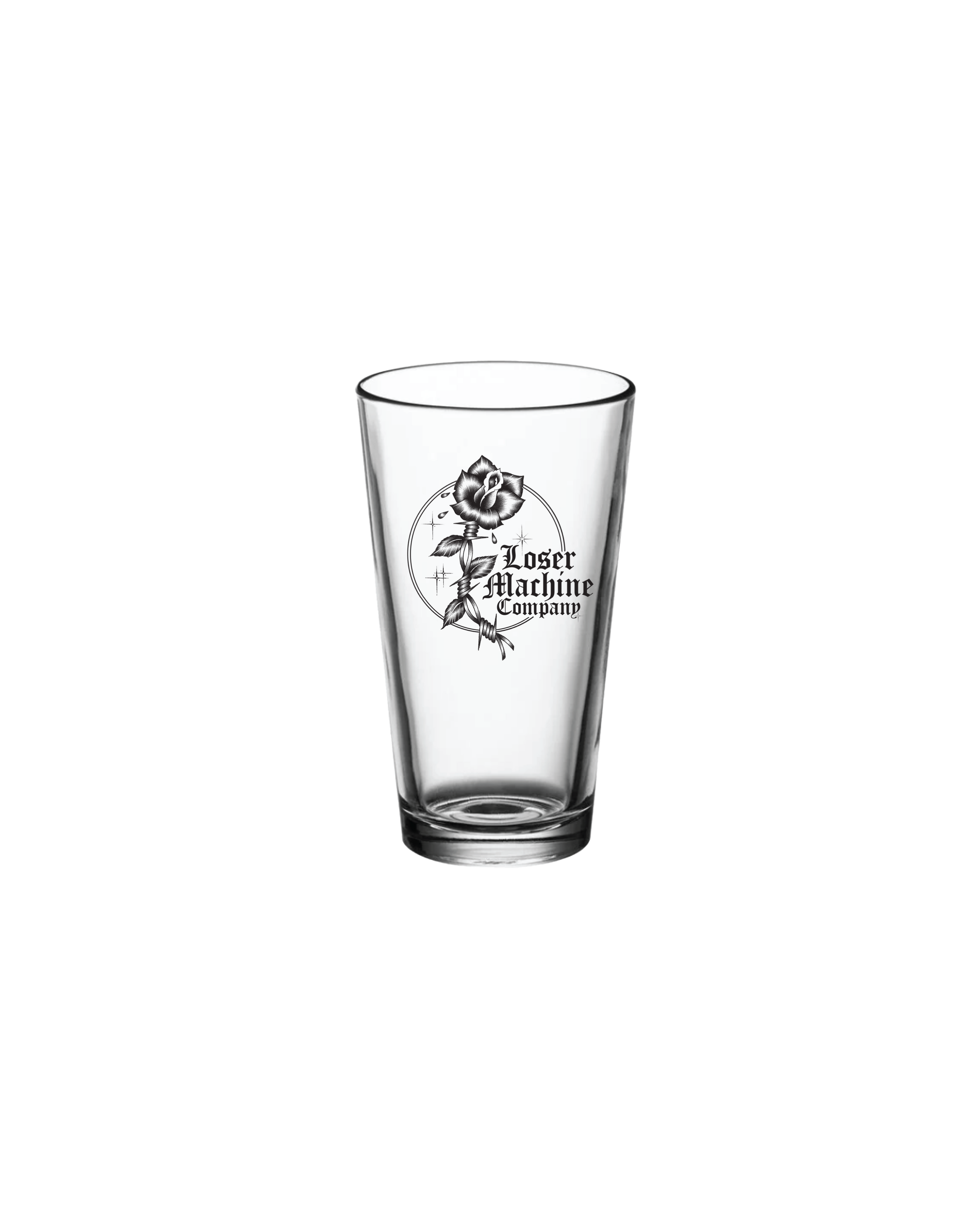 loser machine rose garden pint glass assorted