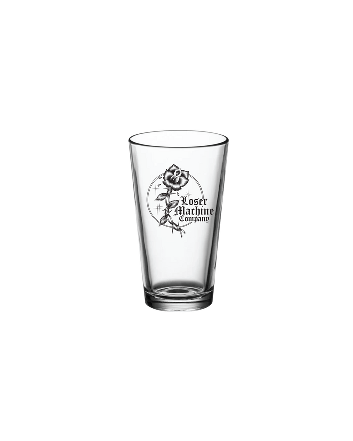 loser machine rose garden pint glass assorted