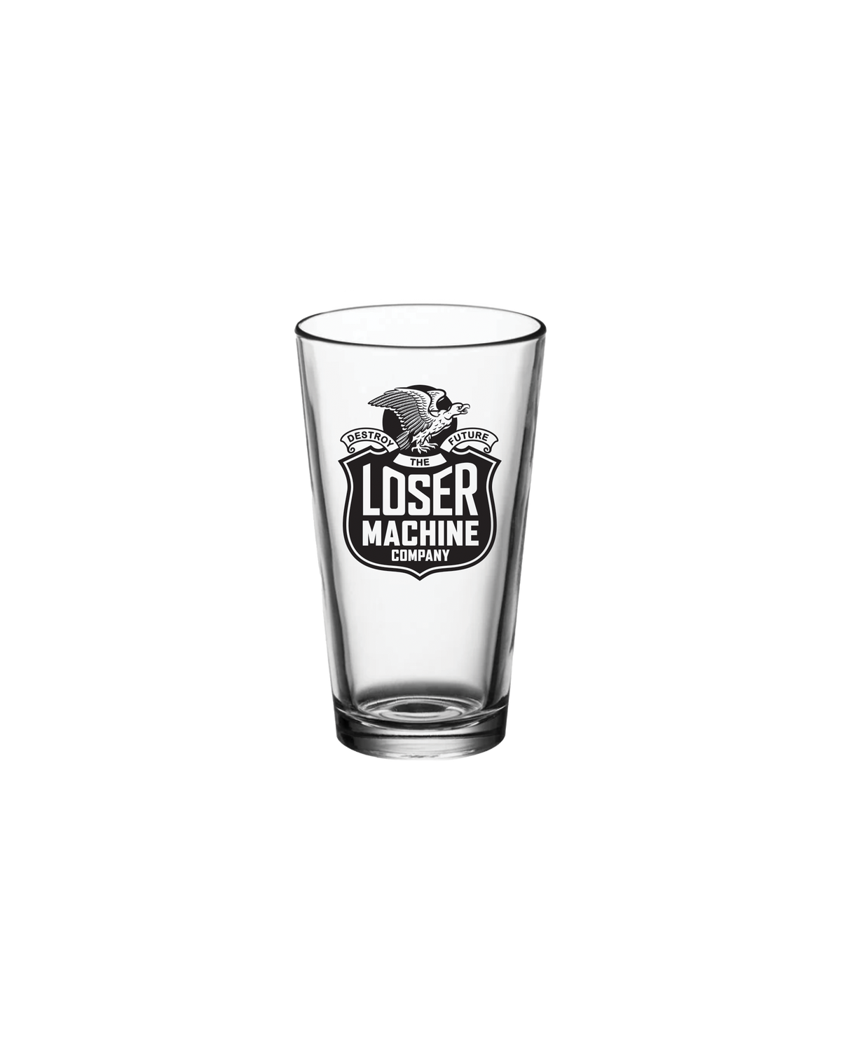 WORK HARD PINT GLASS