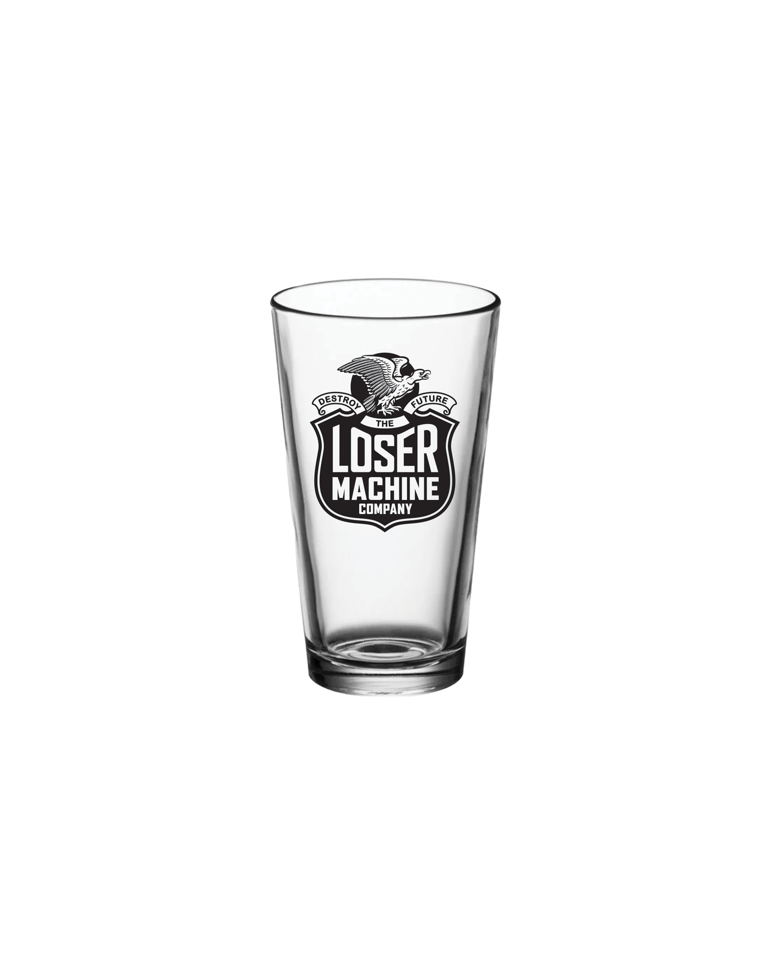 WORK HARD PINT GLASS (zoomed)