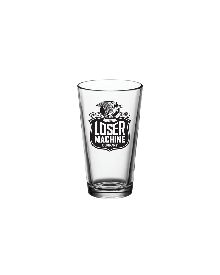 WORK HARD PINT GLASS