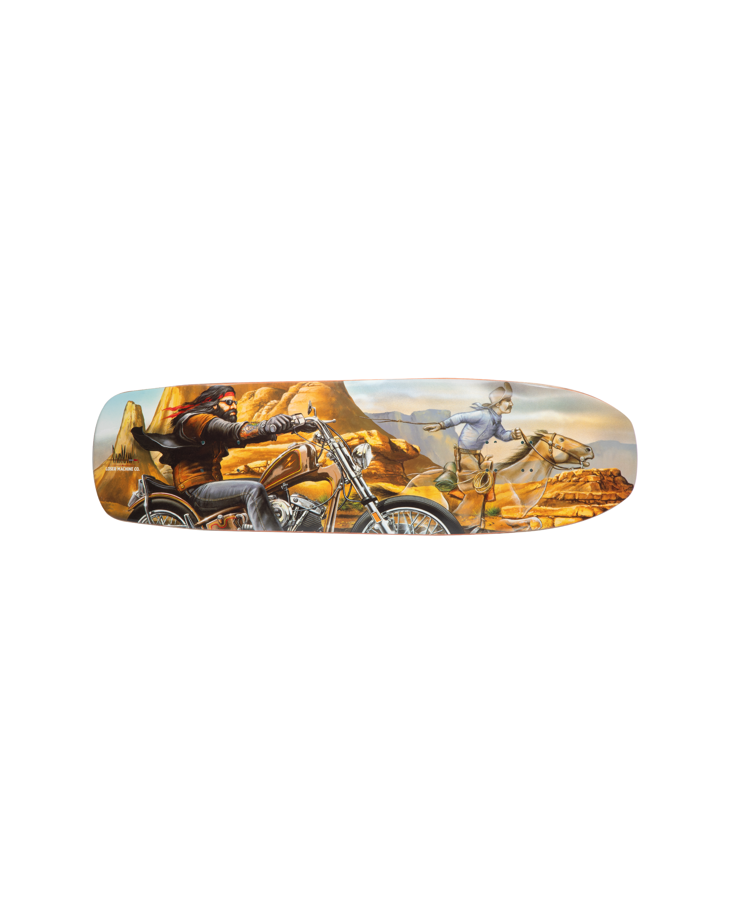 DAVID MANN GHOST RIDER SKATEBOARD DECK (zoomed)